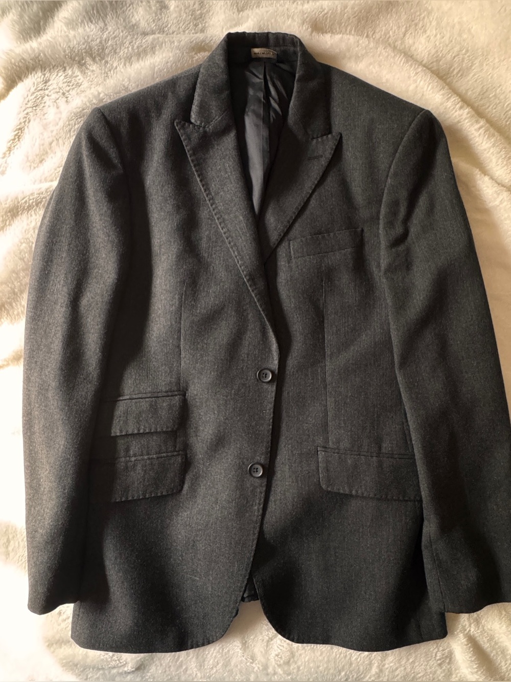 Banana Republic Men's Charcoal Grey 2-Button Blazer Sport Coat Size 40R